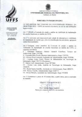Portaria 874-GR-2012