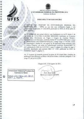 Portaria 601-GR-2011