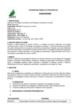Propagação de Plantas