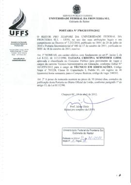 Portaria 370-GR-2012