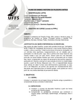 História da Filosofia Antiga