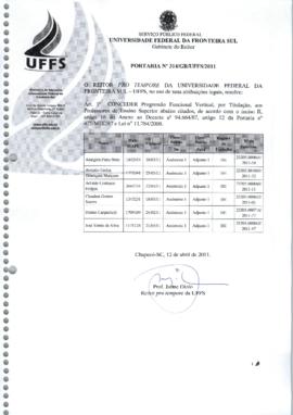 Portaria 314-GR-2011