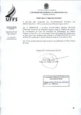 Portaria 060-GR-2013