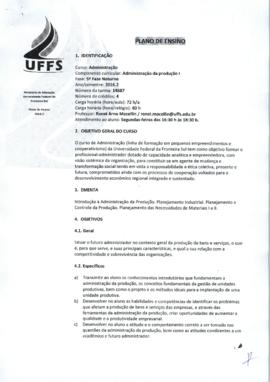 Administração da Produção I