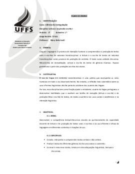 Leitura e Expressão Escrita I