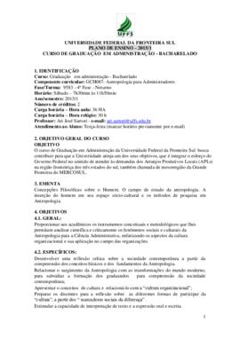Antropologia para Administradores