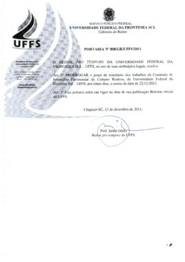 Portaria 808-GR-2011