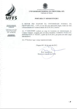 Portaria 445-GR-2012