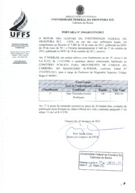 Portaria 194-GR-2012