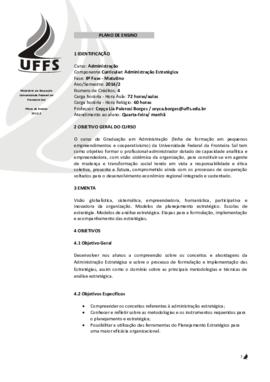 Administração Estratégica
