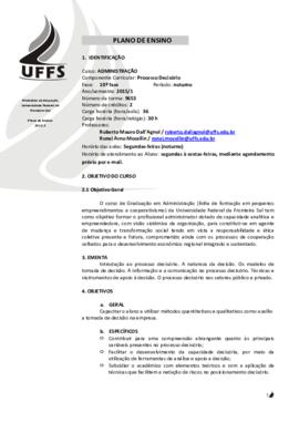 Processo Decisório