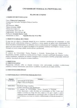 Iniciação à Prática Científica