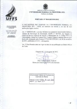 Portaria 854-GR-2012