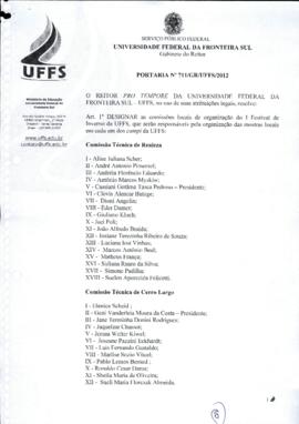 Portaria 711-GR-2012
