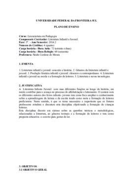 Literatura Infantil e Juvenil