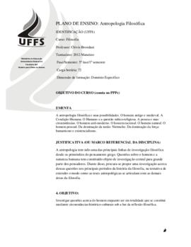Antropologia Filosófica