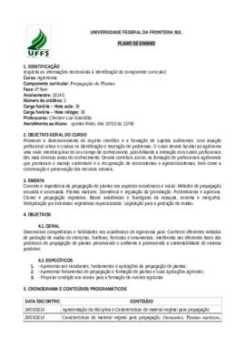 Propagação de Plantas