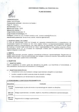 Laboratório de Gestão I