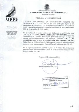 Portaria 1018-GR-2012