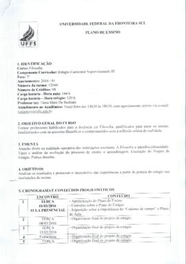 Estágio Curricular Supervisionado III