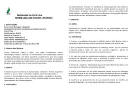 Introdução aos Estudos Literários