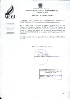 Portaria 175-GR-2013