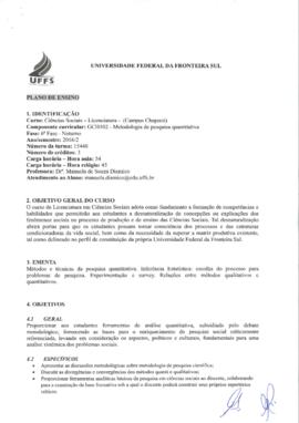 Metodologia de Pesquisa Quantitativa