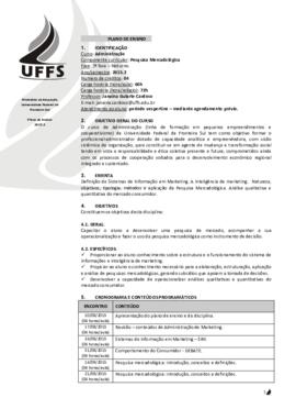 Pesquisa Mercadológica