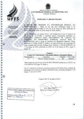 Portaria 480-GR-2011
