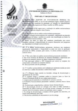 Portaria 540-GR-2011