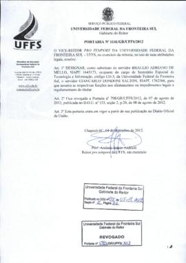 Portaria 1141-GR-2012