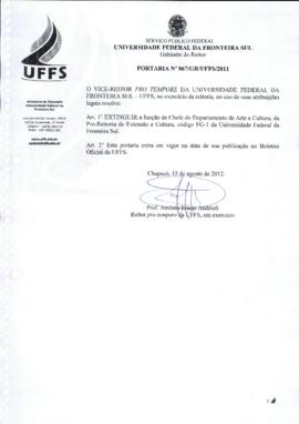 Portaria 867-GR-2012