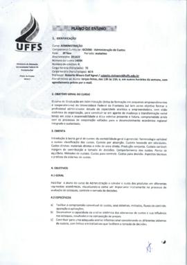 Administração de Custos