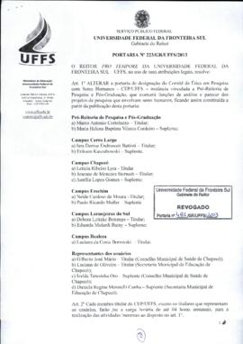 Portaria 223-GR-2013