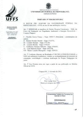 Portaria 518-GR-2012