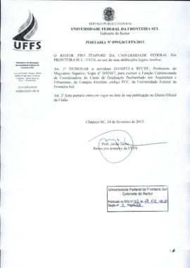 Portaria 099-GR-2013