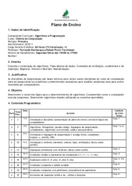 Algoritmos e Programação