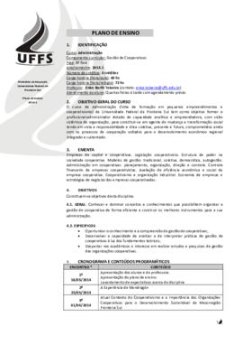 Gestão de Cooperativas