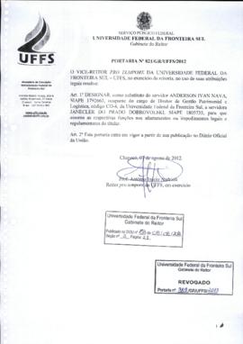 Portaria 821-GR-2012