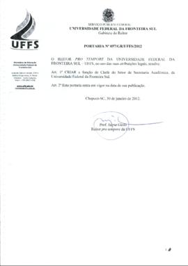 Portaria 057-GR-2012