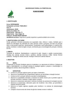 Fisiologia I