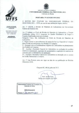 Portaria 612-GR-2012