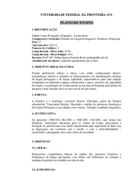Estudos da Língua Portuguesa I: Fonética e Fonologia