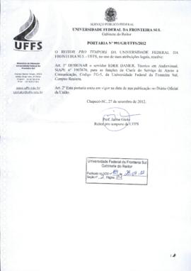 Portaria 991-GR-2012