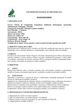 Iniciação à Prática Científica
