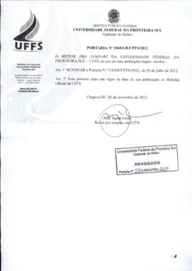 Portaria 1068-GR-2012