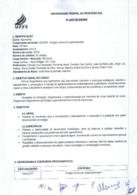 Estágio Curricular Supervisionado