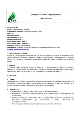 Fundamentos da Educação