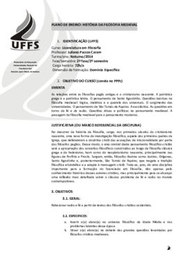 História da Filosofia Medieval