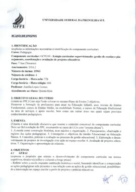 Estágio Curricular Supervisionado